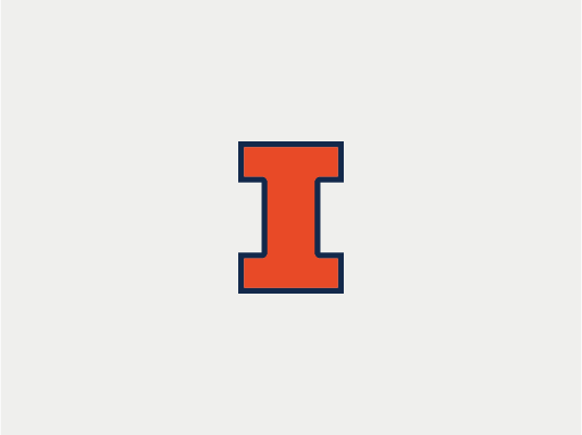 Graphic of Illinois logo in new color palette